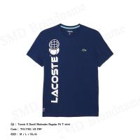 ราคา Lacoste เสื้อยืดคอกลม รุ่น Tennis X Daniil Medvedev Regular Fit T-Shirt Code: TH1795 10 F9F (27221314116)