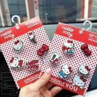 ราคา รองเท้า Hello Kitty ลายดอกไม้ กับCrocs Hole อุปกรณ์เสริมและของตกแต่งรองเท้าKT Cat (41113866511)