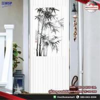 ราคา WSP มู่ลี่ประตู ลายต้นไผ่สูงแกร่งมั่นคง TK32-056 ขนาด 80×200 (6955643917)