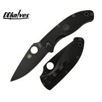 ราคา มีดพับ Spyderco Tenacious Lightweight Folding Knife Black Plain Blade, Black FRN Handles (C122PBBK) (42565601634)