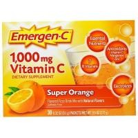 ราคา Emergen-C, 1,000 mg Vitamin C, Super Orange, 30 Packets, 0.32 oz (9.1 g) Each พร้อมส่ง (13106054427)