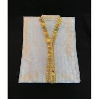 ราคา เสื้อคลุมนาค เสื้อนาค​ ผ้าลูกไม้​แถบทองอย่างดี​ ขนาดใหญ่​ (7456968052)