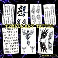 ราคา FN ยันต์ แทททูมินิมอล minimal tattoo สติ๊กเกอร์ แทททูลอกลาย แทททูราคาถูก รอยสักชั่วคราว fonts ฟ้อนต์ stickers (16114155858)