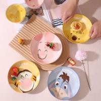 ราคา จานเซรามิกหมีพูห์และผองเพื่อน 7 นิ้ว 4 ชิ้น (46100097737)