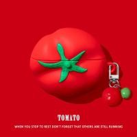 ราคา เหมาะสําหรับ airpodspro2 เคสป้องกัน airpods4 เคสป้องกัน 3 Apple ชุดหูฟังบลูทูธกล่องมะเขือเทศ aipods รุ่นที่สี่ airpod ซิลิโคน ipod นุ่มกรณี pro3 รุ่นที่สองมะเขือเทศ (48804053202)