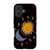 ราคา เคสโทรศัพท์ เหมาะสําหรับ iPhone Sun Moon เคสโทรศัพท์สีดําเหมาะสําหรับ iPhone17/16Plus/15/13Pro/12/11/8p ฟิล์ม Two-in-One เคสป้องกัน L4QI (46104090685)