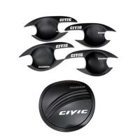ราคา เบ้ารองมือเปิด+ฝาถัง CIVIC ซีวิคปี 2006-2011 สีดำด้านโลโก้ขาว (9814065444)