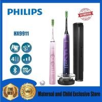ราคา Philips HX9911 popular electric toothbrush Diamond 9 Series travel convenient soft bristled adult sonic vibration toothbrush (46101492578)