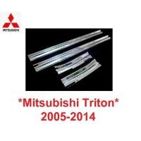 ราคา 4ประตู ชายบันไดประตู Mitsubishi Triton 2005 - 2013 มิตซูบิชิ ไทรทัน คิ้วกันรอยขอบประตู กาบบันได ชายบันได กันรอย (28277155621)