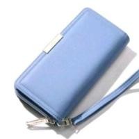 ราคา กระเป๋าสตางค์ใบยาวสีฟ้า Perfect for you (29051872268)
