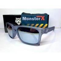 ราคา แว่นกันแดด MonsterX กรอบดำขุ่นด้าน เลนส์สีปรอทเงิน โพราไล X2 (3454778059)