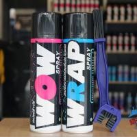 ราคา LUBE71 ชุดล้างโซ่ - สเปรย์ล้างโซ่ WOW + สเปรยฺหล่อลื่นโซ่ WRAP + แปรงขัดโซ่ (2734252852)