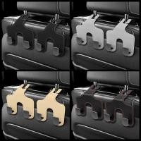 ราคา พร้อมสต็อกDual Car Seat Back Hanger Hidden Storage Organizer หนังไมโครไฟเบอร์ Multi (51154336396)