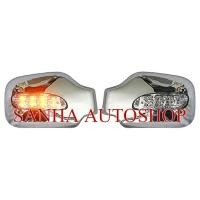 ราคา ครอบกระจกมองข้างมีไฟ Isuzu TFR Dragon Eye ดราก้อนอาย ปี 1998,1999,2000,2001,2002 กระจกใหญ่ สีโครเมียม (13912419649)