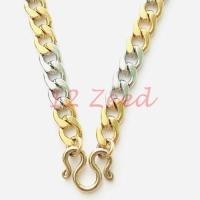 ราคา สร้อยคอห้อยพระ 2 กษัตริย์ ลายแบนเค 1:1 ขนาด 7.5 มิล งานทองเลเซอร์ สแตนเลสแท้ 100% สร้อยสวมคอ เครื่องประดับ stainless (9369028622)