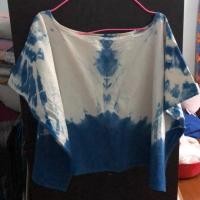 ราคา เสื้อทรงปีกค้างคาว ครอป มัดย้อม สาวอวบ อกถึง 54" (2158347078)