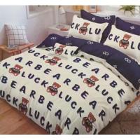 ราคา ชุดเครื่องนอนลายการ์ตูนหมีน่ารักสีสวยๆ ขนาด 3.5,5,6 ฟุต ผ้าปูที่นอน+ผ้านวม (16044096899)