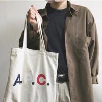 ราคา USED A.P.C. Canvas Tri-color tote bag (1117605220)