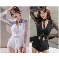 ราคา ชุดว่ายน้ำแขนยาว วันพีชแขายาว ชุดว่ายน้ำซีทรู ชุดว่ายน้ำสีดำ วันพีชสีดำ วันพีชสีขาว ชุดว่ายน้ำโชว์หลัง ชุดว่ายน้ำสีขาว (88156496)