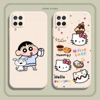 ราคา เคส Samsung A12 / A22 4G / A22 5G / M32 / M33 5G / M53 5G พร้อม shin hello kitty doraemon พิมพ์ (43463502339)