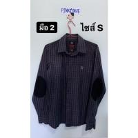 ราคา เสื้อเชิ๊ตลายสก็อต CPS สีกรม แท้100% (9870456783)