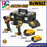 ราคา DEWALT DCK2050P1E1T-B1 ชุดสว่านกระแทก + ไขควงไร้สาย DCF850+DCD805 พร้อมแบตและแท่นชาร์จ รับประกันศูนย์ (19384192441)