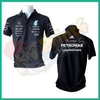 ราคา Polo คอปกสีดำ เมอซิเดส Mercedes F1 2025 AMG Petronas เสื้อเชิ๊ต เสื้อคอปก เสื้อ shirt 100% Cotton ผ้าคอตตอน100% (28480518545)