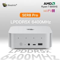 ราคา Beelink Mini PC SER8 Pro AMD Ryzen 7 8845HS LPDDR5X 32G 6400MHz Dual M2 NVME PCIe4.0 SSD ช่อง USB4.0 2.5Gbps คอมพิวเตอร์สําหรับเล่นเกมเดสก์ท็อป (51250700772)