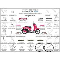 ราคา แท้100% ครอบตัวล่าง ฝาครอบล่าง ฝาครอบ scoopyi 2017 เบิกศูนย์ HONDA เฟรม เฟรมscoopy รถScoopy เปลือกรถ ชุดสีscoopy (H069) (13914831054)