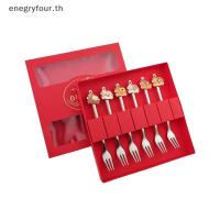 ราคา ของขวัญ & ของเล่น จีนปีใหม่แกนชุดช้อนส้อมสแตนเลสสร้างสรรค์การ์ตูนปีส้อมม้าช้อน2/4/6ชิ้นของขวัญวันหยุดช้อนส้อมตกแต่ง. (52753912932)