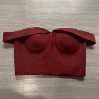 ราคา เสื้อเกาะอก สีแดงเลือด งานป้าย love me (17503559559)