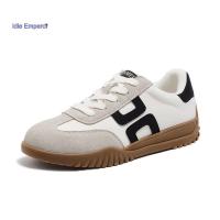 ราคา CAMEL CROWN รองเท้าผ้าใบลำลองสำหรับผู้หญิง รองเท้าเทรนนิ่งสไตล์วินเทจเยอรมัน (57302091027)