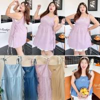 ราคา /FB/เสื้อ และ มินิเดรส สาวอวบ ปักโบว์ ผูกเชือกด้านข้าง น่ารักมาก #เสื้อผ้าไซส์ใหญ่ สาว อ้วน พลัสไซส์ (26763702748)