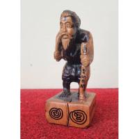 ราคา ชูชกบันดาลทรัพย์ C10 ชูชกไม้แกะ สูง 18 ซม. (28258717997)