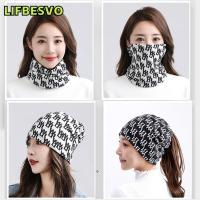 ราคา LIFBESVO ผู้หญิงพิมพ์ผ้าพันคอ, Casual ฤดูใบไม้ร่วงฤดูหนาวผ้าฝ้ายนุ่ม Bonnet ผ้าพันคอ, False Collar อเนกประสงค์คอป้องกัน Magic Headscarf (55953633796)