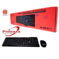 ราคา Primaxx ชุดคีบอร์ดเมาส์ไร้สาย keyboard mouse Combo set รุ่น WS-KMC-8111 (2648427136)