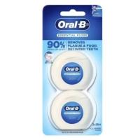 ราคา [แพคคู่] Oral B Essential Floss Waxed 50M ไหมขัดฟัน ออรัลบี (27771373392)