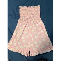 ราคา จั๊มสูทเกาะอกกางเกง ลายดอกเดซี่ น่ารักมาก (22867842178)