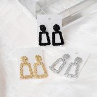 ราคา New Fashion Dangle Earrings for Women Metal Drop Earrings Hollow Square Pendants Earrings for Girls European Ear Accesso (24409084494)