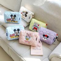 ราคา มิกกี้เมาส์ของแท้2025ผ้าฝ้ายเสื้อผ้ากระเป๋าเมฆกระเป๋าเครื่องสําอางกระเป๋าหญิงการ์ตูนความจุขนาดใหญ่เครื่องสําอางกระเป๋ามือ (44601319438)