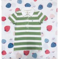 ราคา เสื้อยืดแขนสั้นแฟชั่นเด็กผู้หญิงสีเขียวขาว:Size:Mยี่ห้อAIIZ (12708314522)