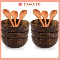 ราคา TAMATO ชามมะพร้าว ชามสลัดไม้ธรรมชาติ พร้อมช้อน อาหารเช้าภาชนะกะลามะพร้าวแบบใช้ซ้ําได้ (42177204432)