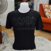 ราคา เสื้อยืด ACDC มือสอง สภาพดี เกรด A นำเข้า US อก 23 ยาว 27 ไซส์ L ป้าย ACDC (28078069374)