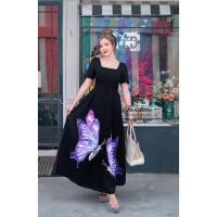 ราคา เดรสผีเสื้อ3D อลัง งานป้ายxl (12117337769)