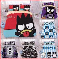 ราคา YB1 Sanrio BadBadtz-maru 3IN1 ชุดเครื่องนอนผ้าปูที่นอนผ้านวมปลอกหมอนหอพักห้องนอนชุดซักได้ (29500865284)