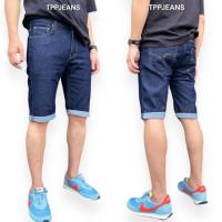 ราคา Short's Jeans กางเกงยีนส์ทรงสามส่วนชาย สีดาร์คบลู ยีนส์ยืด ใส่สบาย เป้าซิป ทรงสลิมสวย Size 28-36 (28906137138)