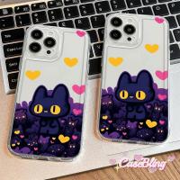 ราคา เคสสำหรับ Vivo Y20 Y21 Y16 Y15 Y12 Y50 Y30 Y91 Y95 Y36 Black Cat คสโทรศัพท์สำหรับ Vivo Y15S V27 V29 ฝาครอบใส Love (25538575203)