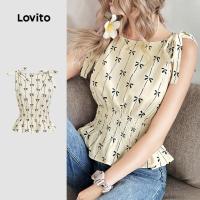 ราคา Lovita(ส่งต่อมือ1)เสื้อกล้ามแขนผูกโบว์เอวสม๊อคหลัง (51902330160)