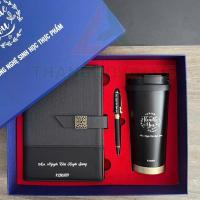 ราคา ของที่ระลึก ของขวัญ - สมุดโน๊ต + ถ้วยเก็บอุณหภูมิ + ปากกาลงนาม - ขอนาม (29687272436)