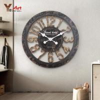 ราคา ติดผนังศิลปะเหล็กห้องนั่งเล่นติดผนังย้อนยุคดิจิตอลสไตล์นาฬิกาแขวนนาฬิกาควอตซ์โรมันนาฬิกาในครัวเรือนยุโรป ZLXG (44903076448)